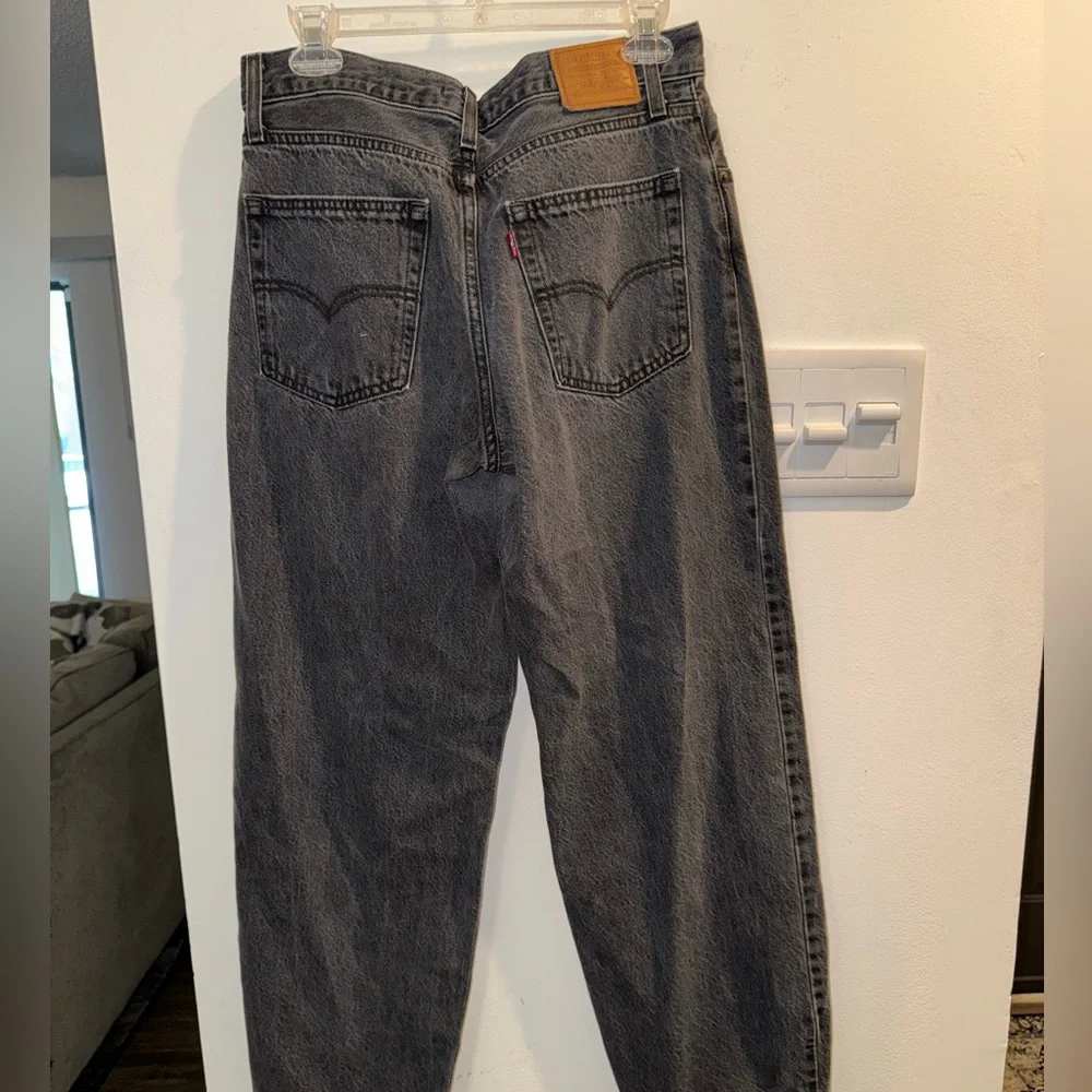 Levi's Dark Gray Boyfriend Jeans - Picture 3 of 3